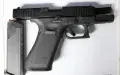 TSA officers intercepted this handgun at the Yeager Airport security checkpoint on April 13. (TSA photo)