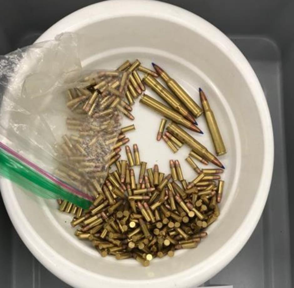 The ammunition pictured here was discovered in a carry-on bag at the Kodiak Airport (ADK).