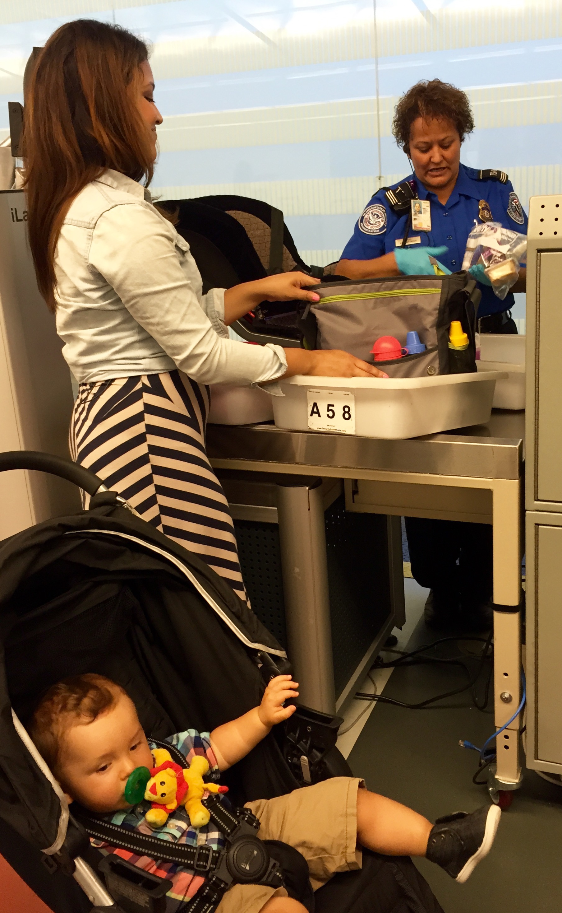 infant air travel identification