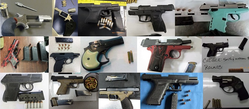 TSA discovered 80 firearms in carry-on bags around the nation last week. Of the 80 firearms discovered, 71 were loaded and 25 had a round chambered. 