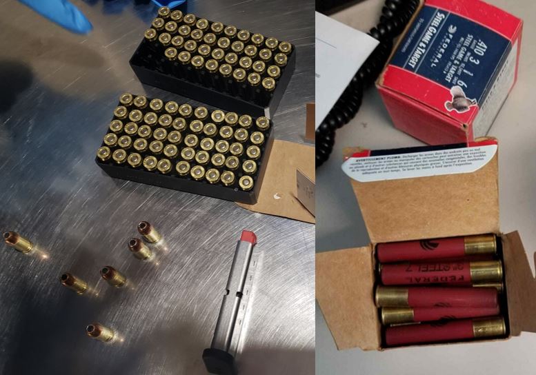 The ammunition pictured here was discovered in carry-on bags at the Nashville International Airport (BNA). 