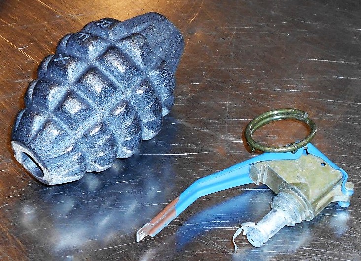 The inert grenade pictured above was discovered in a checked bag at the Denver International Airport (DEN).