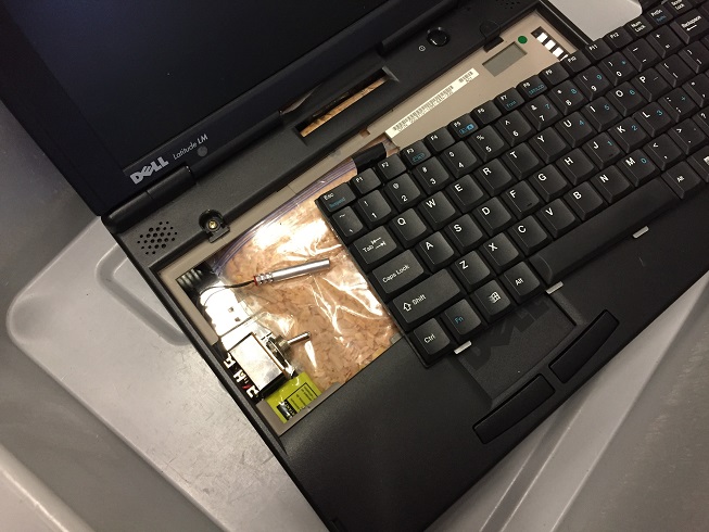 Laptop with explosives