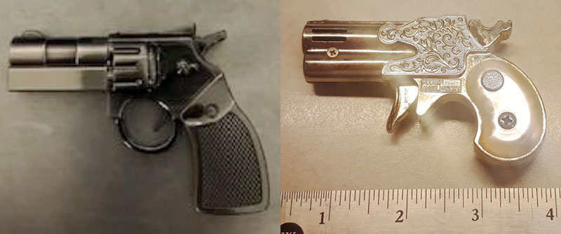 replica firearms found at airports