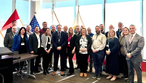 Exercise participants from TSA, Transport Canada, Amtrak and VIA Rail. (TSA photo)