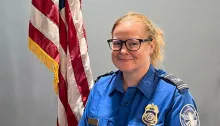 Hector International Airport TSA Officer Keri Miller. (Photo by Jason Sax)