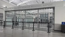 Entrance to the new Pullman-Moscow Regional Airport checkpoint. (Lorie Dankers photo)