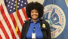 Phoenix-Mesa Gateway Airport (IWA) TSA Officer Veda Covington.   (Photo by Erica Vinegar),