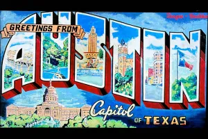 Austin banner stock photo