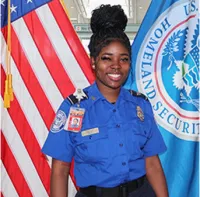 JFK TSA Officer Brittany Brooks (Photo by JFK Crown Communications team)