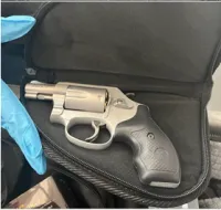 This loaded handgun was detected by TSA officers inside a traveler’s backpack at Newark Liberty International Airport on May 6. (TSA photo)