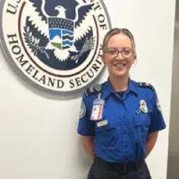 Newark Liberty International Airport TSA Officer Emma Denby (Photo by Almetra Strand)