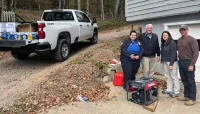 AVL TSA Officer Lauren Palacios, Washington Deputy Federal Security Director Bob Brady, Raleigh-Durham Federal Security Director Jennifer Gordon, Nashville Deputy Assistant Federal Security Director Todd Lowrance. (Palacios family provided)