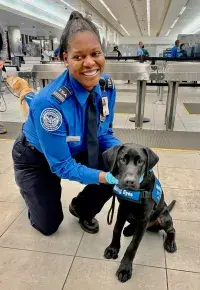 Officer with dog photo