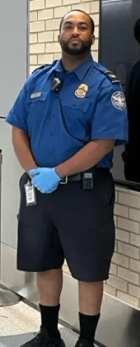 Indianapolis International Airport TSA Officer Jerald Washington (Photo courtesy of TSA IND)