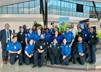 Members of Team BOS that participated in the recent Wings for Autism effort at Boston Logan International Airport. (Photo courtesy of Brian Cardona)