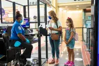 Parents will not be separated from their children at security checkpoints. Parents who are enrolled in TSA PreCheck® may bring their children with them in the TSA PreCheck® lane. (TSA photo)
