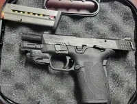 TSA officers at Norfolk International Airport prevented a traveler from bringing this handgun onto a flight in January 2023. (TSA photo)