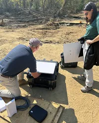 Starlink communications test. (Bob Brady)