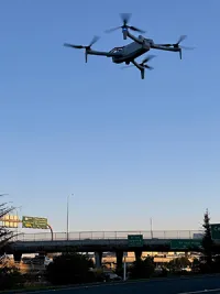 UAS conducts an assessment at SFO. (LE/FAMS photo)