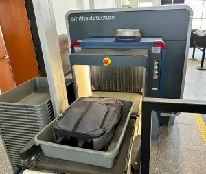 A new computed tomography checkpoint scanner is now in use at Hagerstown Regional Airport’s security checkpoint. (TSA photo)