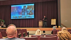 Missouri TSI Adam Alford meets with the school transportation team in Joplin, Missouri. 