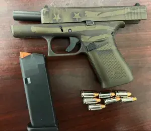 This handgun was removed from a Montpelier, Va., man’s carry-on bag at Richmond International Airport on April 19. It was loaded with seven bullets. (TSA photo)