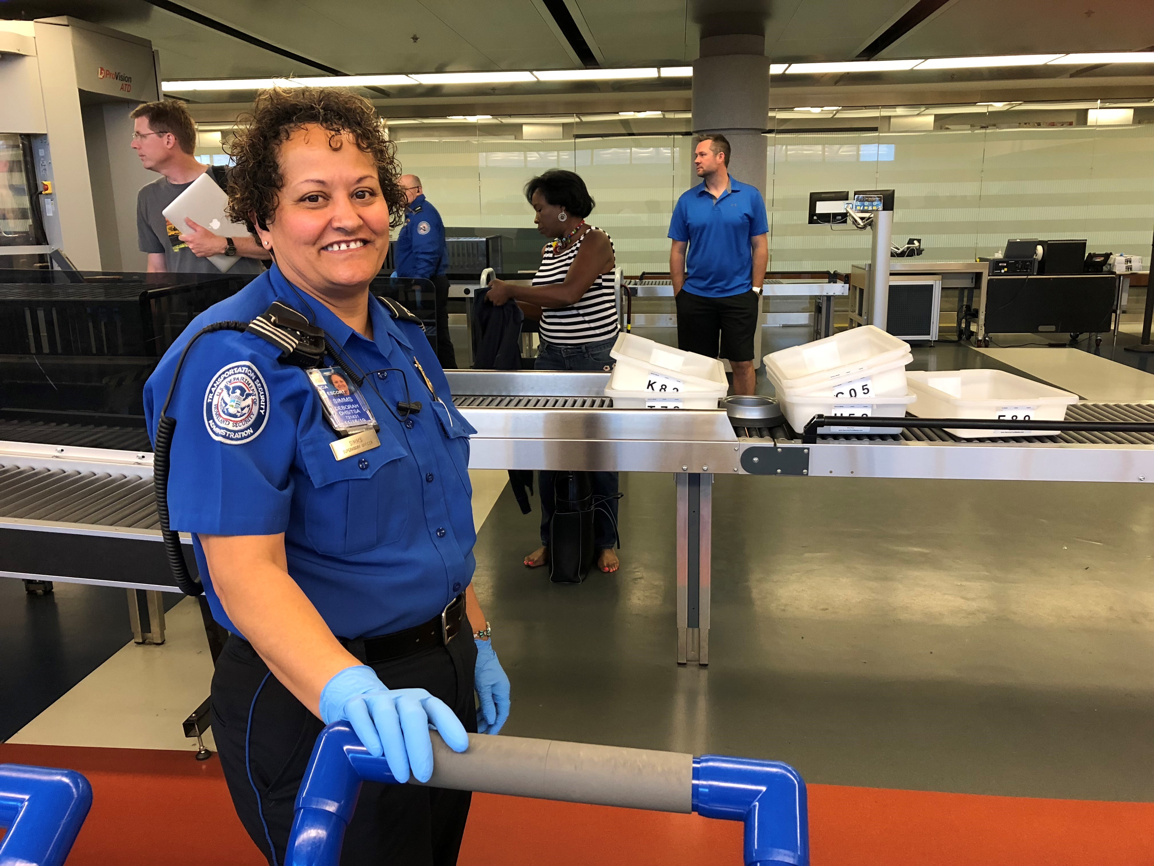 Supervisory TSA officer Deborah Simms has worked at Richmond International Airport since 2002 and shares some of her favorite travel tips. (TSA photo)